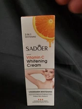 Sadoer Vitamin C Whitening Cream 3 in 1 Underarm Whitening 50g Exp.11/27 NEW