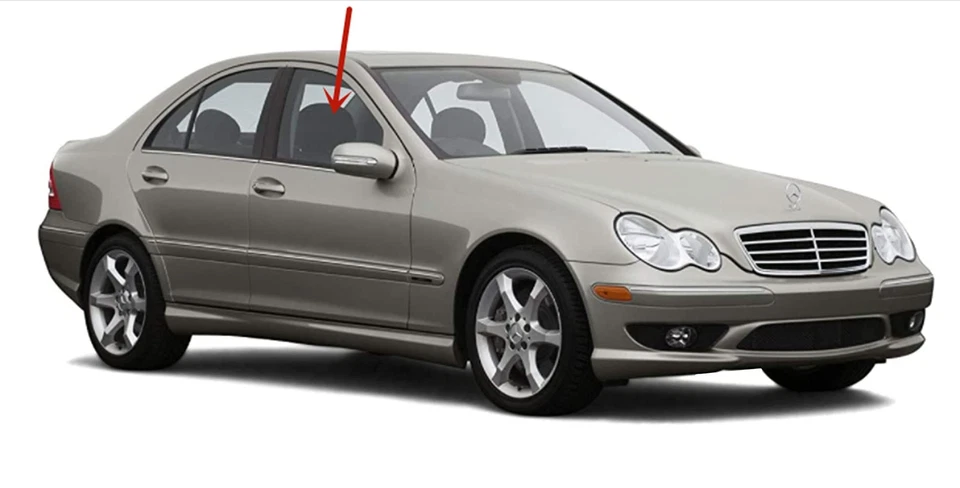 Mercedes Benz C230 C240 C280 C320 C350 C55AMG Right Front Door Glass 04-07 — 第 2/2 张图片
