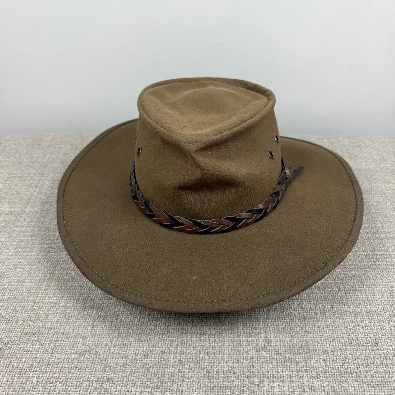 Australian Stockman Outfitters Brown Felt Dundee Outback Cougar Ranch Sun Hat