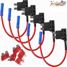 10PCS ATO ATC Add A Circuit Fuse Tap Piggy Back Standard Blade Fuse Box Holder