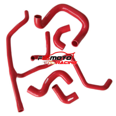 For BMW 3 E30 M20 320i/325i 1988-1993 NON-A/C Silicone Radiator Hose Kit RED