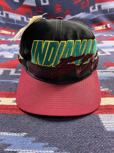 Vintage 90s Indianapolis 500 Hat SnapBack Cap Logo Athletic Indy Racing - Picture 6 of 14