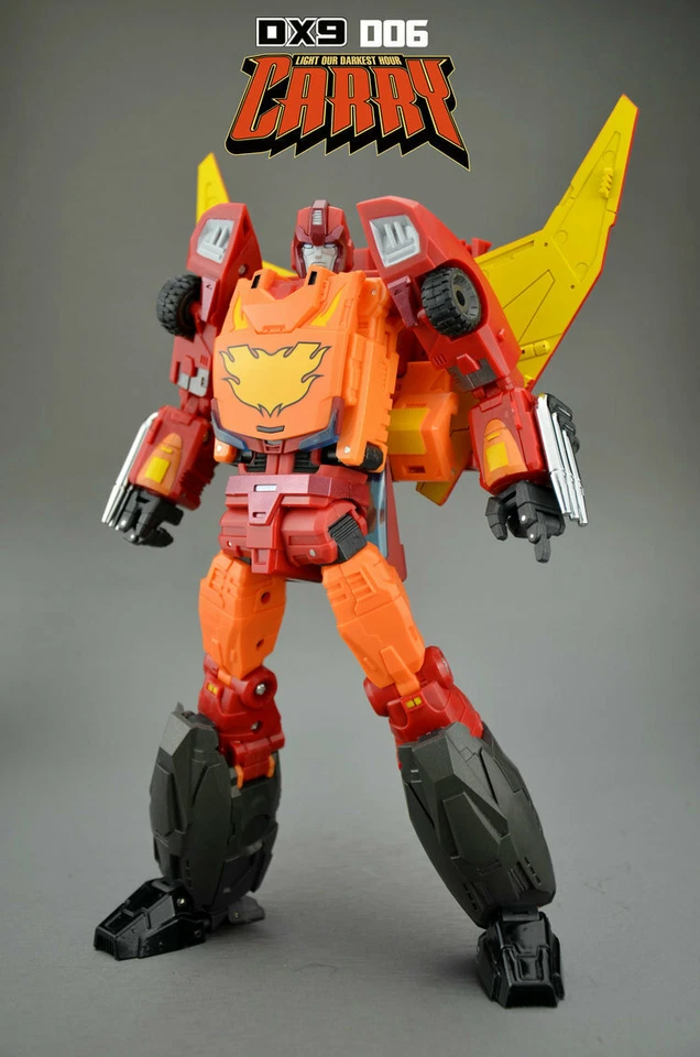 Ready! New DX9 Toy D06 Carry Hot Rod Rodimus Prime G1 MasterPiece  Figure - Image 2 of 4