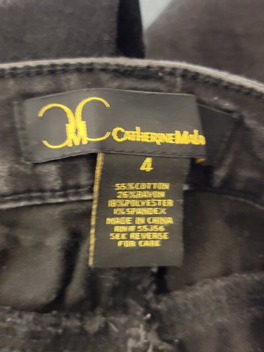 catherine malandrino jeans womens size 4 skinny ankle zip stretch mid rise black - Picture 12 of 12