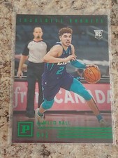 Lamelo Ball 2020-21 NBA Panini Chronicles Playbook Green Parallel Rookie RC #102