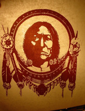 INDIAN CHIEF VINTAGE 1970's CLASSIC HISTORY IRON ON TRANSFER -NICE, B-24