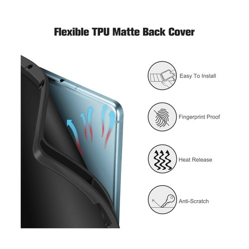 Case Samsung Galaxy Tab S6 Lite 10.4 P610 Stand Cover Auto Wake Sleep Soft TPU - Picture 6 of 9