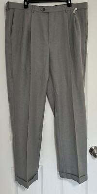 Croft & Barrow NWT Mens 42x32 Gray Classic-Fit Easy-Care Stretch