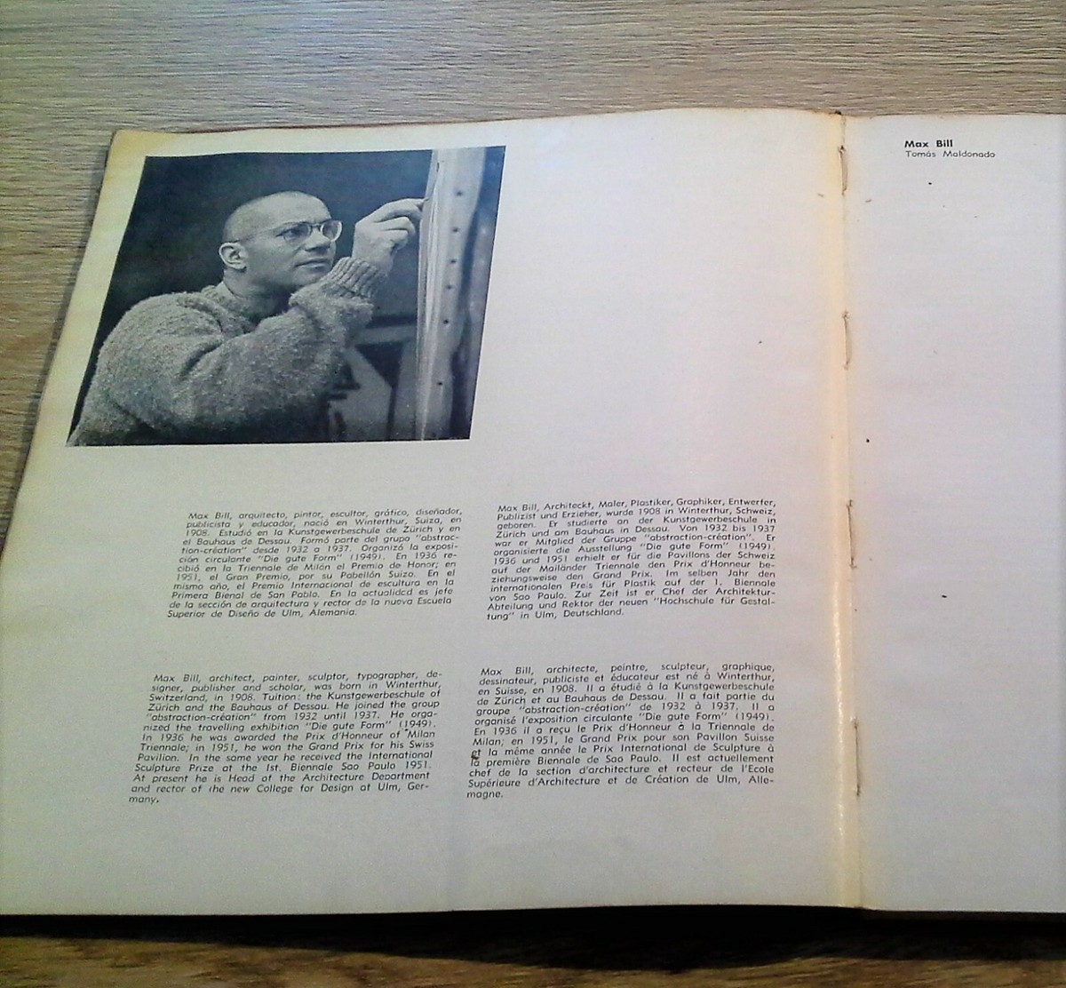 MAX BILL / Tomás Maldonado / Nueva Vision 1955 / Design