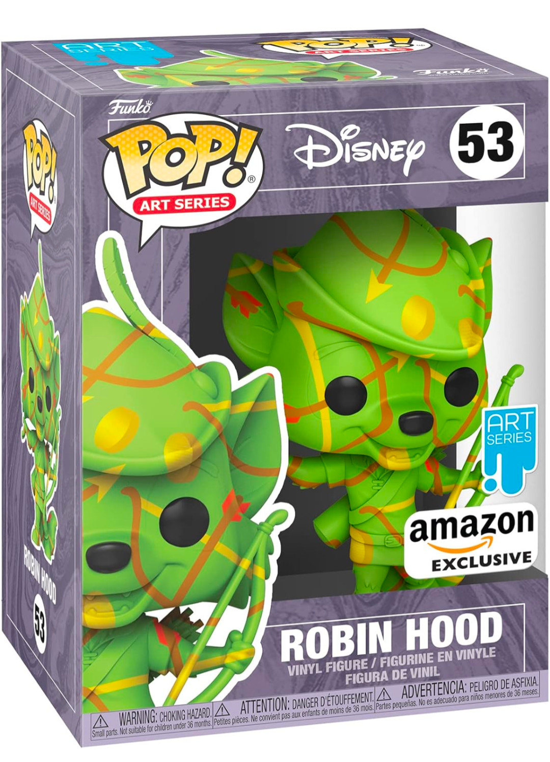 Sale Funko Pop! Robin Hood Vinyl Disney Amazon Exclusive Art Series #53 No Hard Stack
