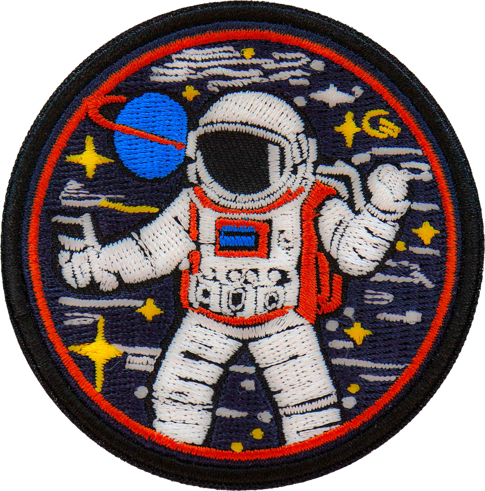 Space Cowboy Astronaut Patch Embroidered - 3x3 inch - P7461
