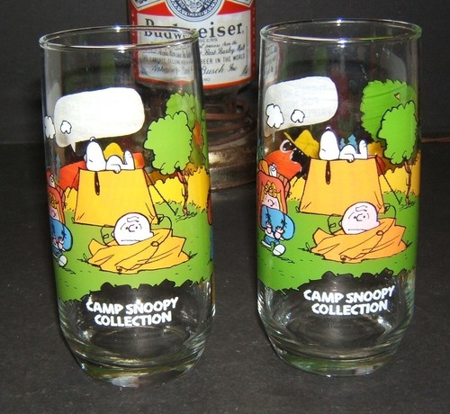 McDonald's CAMP SNOOPY COLLECTION - 2 Lucy Camp Snoopy collectible glasses - Picture 2 of 2