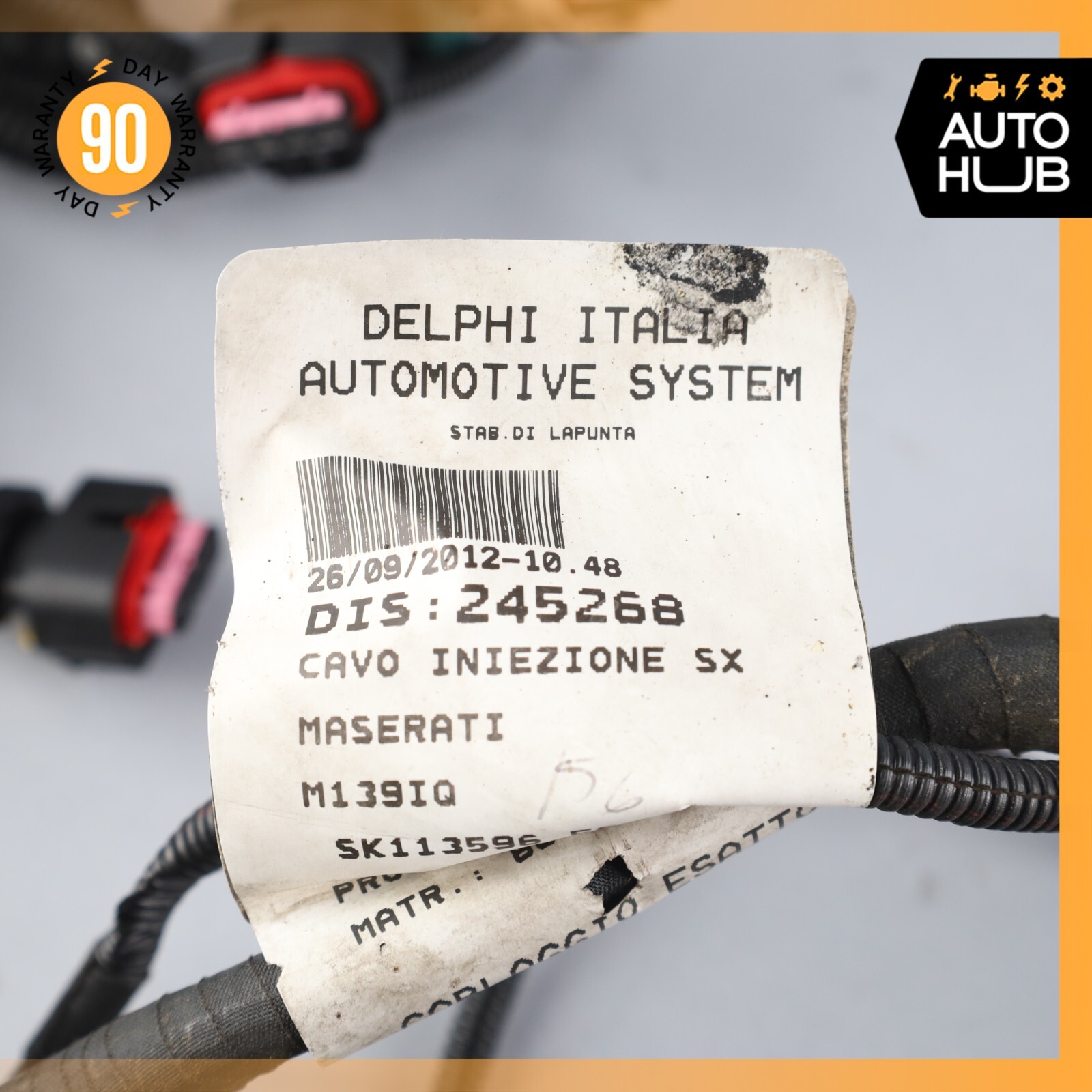 09-19 Maserati Quattroporte GranTurismo Engine Motor Wiring Wire Harness OEM
