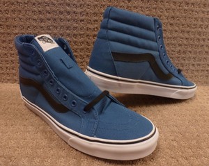 vans sk8 hi navy on feet