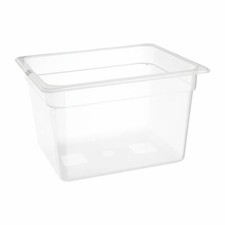Nisbets Essentials Polypropylene 1/2 Gastronorm Container without Lid - 200mm