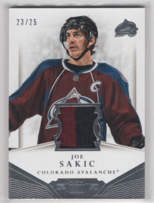 2013-14 Dominion Jerseys Prime #DJS Joe Sakic Jersey /25 - NM-MT