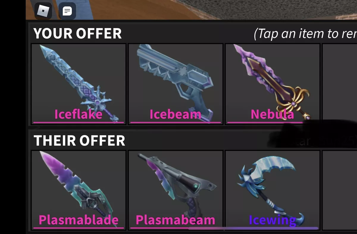 Nebula, Trade Roblox Murder Mystery 2 (MM2) Items