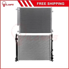 Aluminum Radiator & AC Condenser Cooling Kit For 2016-2019 Honda Civic 2.0L