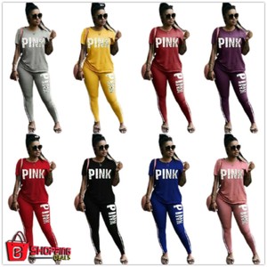 pink plus size jogging suits