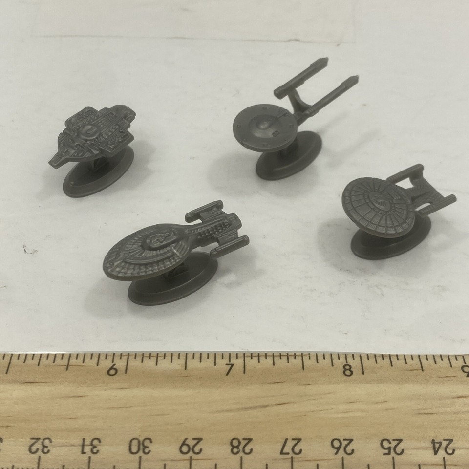 Star Trek Scene It? DVD Game ship plastic token replacement set (4