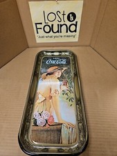 1972 Vintage 1916 Coca-Cola Coke Soda "Elaine" Serving Tray 19"×8.5" *SEE PICS*