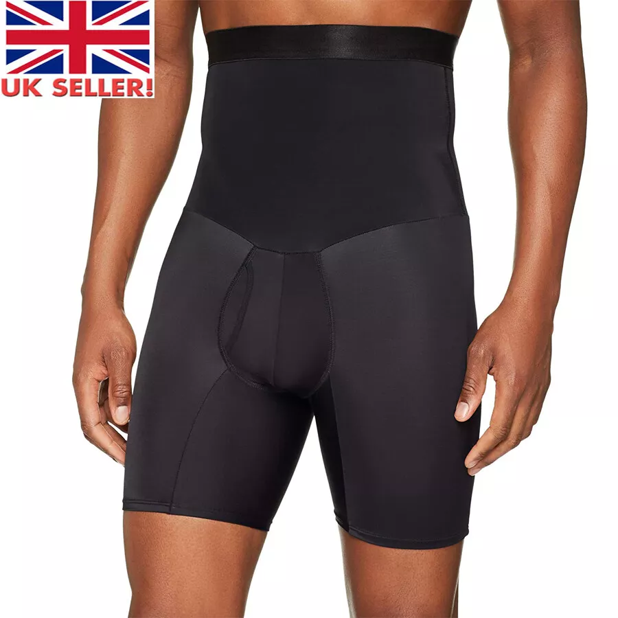 Men's Tummy Control Shorts High Waist Compression Underwear Body Shaper  Brief UK