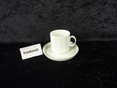 Rosenthal '' POLYGON  WEISS '' Kaffeetasse mit Untertasse