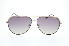 Quay Polarized Aviator Gold Metal Sunglasses High Key 126 with Case