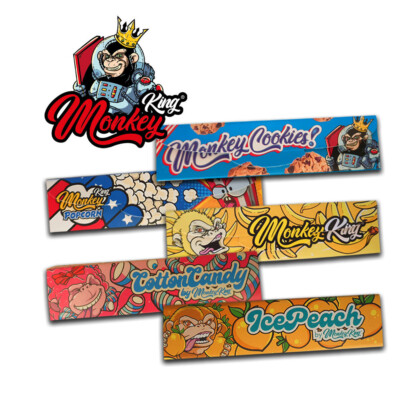 King Size Papers | Lange Blättchen | MONKEY KING Made in Spain | Aroma Geschmack