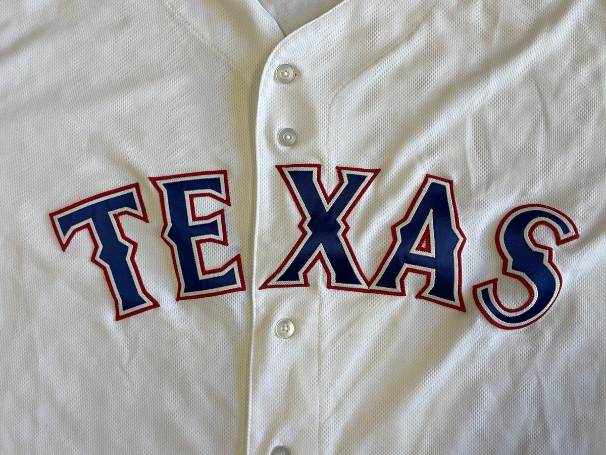 Majestic - ダルビッシュ Texas Rangers ユニフォーム Texas Rangers Cooperstown Home Replica Baseball Jersey by