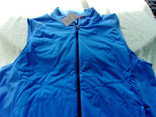 NWT Peter Millar zippered vest, men's XL, XXL, blue, 225, Crown Sport, pockets