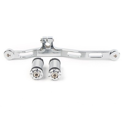 Schalthebel vorne und hinten Chrom für Harley Dyna 91 -17 FXD mit Mid-Control