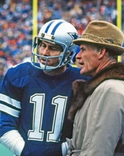 1981 Dallas Cowboys TOM LANDRY and DANNY WHITE 8x10 Photo Glossy Print Poster