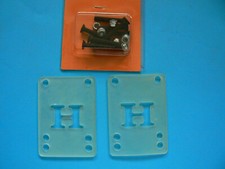 1 Paar 3mm Riser-Pads und 8 Schrauben für Skateboard Longboard, transparent