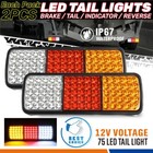 <!--F#f_0-->2 X 75 LED Tail Lights Stop Reverse Indicator 12V Ute Trailer Caravan Truck Boat<!--F/-->