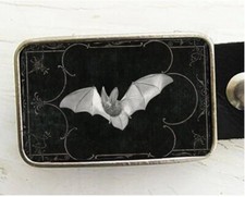 Vintage Bat Belt Buckle Halloween Belt Buckle Gothic