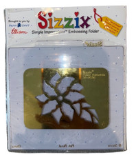 Sizzix Simple Impressions Embossing Folder Flower Poinsettia