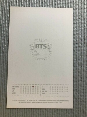 BTS 2014 LIVE TRILOGY THE RED BULLET Official Photo Card ( RM ) | eBay