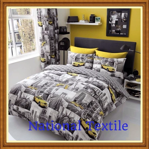 NEW YORK PATCHI Duvet Sets Or With Fitted Sheet Or Full Set Or Curtains