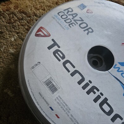 Tecnifibre ATP Razor Code 1.25MM/17G Tennis String Reel Carbon