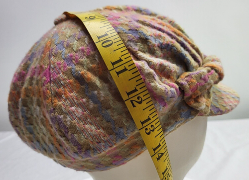 Cabbie Newsboy Cap Pastel Plaid with Bow D & Y David And Young Women's One Size - Picture 7 of 13