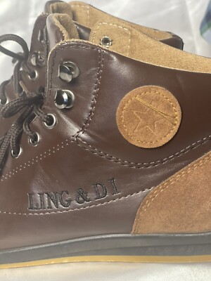 Ling-&-DI shoes. Ling & Di Suede Hi Top Athletic Casual Fashion Sneakers  main image 3