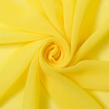 Polyester Chiffon Sheer Lightweight Breathable (60 Inch) Fabric By The Yard