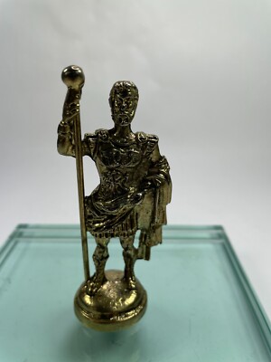 Daksh Craft Figure Bass Chess Piece Roman Miniature King Only Copper & Gold AD2 