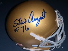 STEVE AUGUST  TULSA GOLDEN HURRICANES  SIGNED RIDDELL MINI HELMET