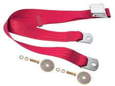 Universal Seat Belt w/Lift Buckle Latch 74-Inch Dark Red New Dii