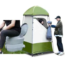 Pop-Up Privacy Tent + Portable Toilet Bundle