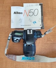 Nikon N50 SLR Film Camera with 35-80mm Lenses Instruction Manual Made in Japan