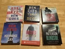 Lot Of 6 James Patterson & Ben Coes Audiobooks 1 MP3-CD 5 Audio CDs