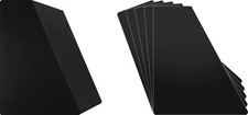 150 10" Record Bin Divider Cards - Sloped 10-1/4" x 11-1/2" - Black Eco 30mil